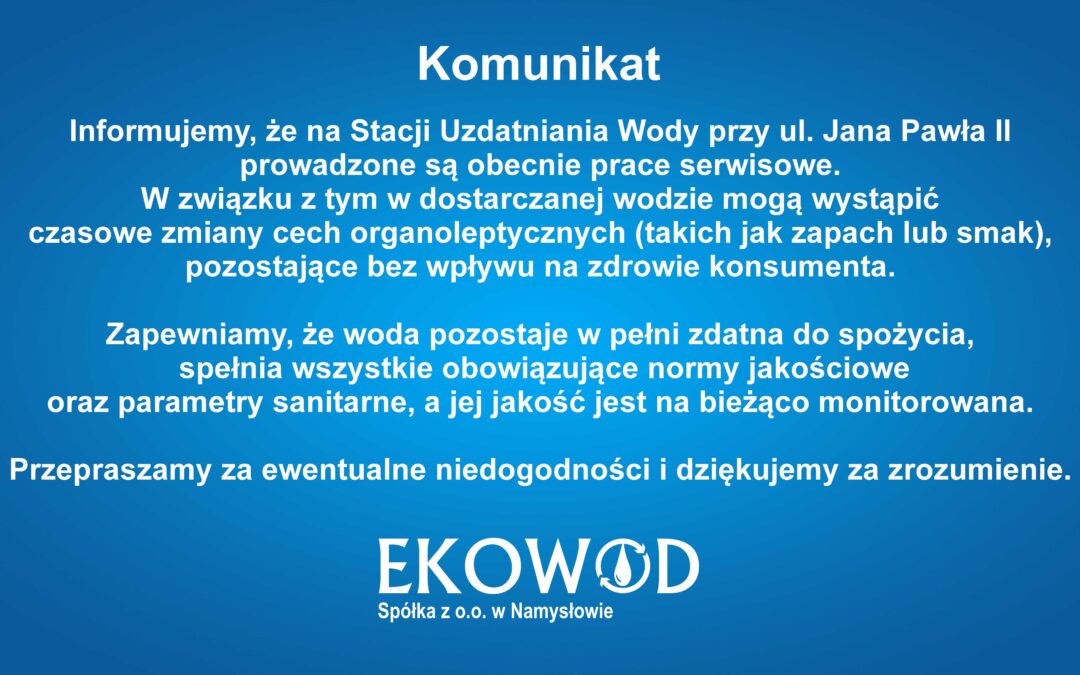 PRACE SERWISOWE NA SUW JPII